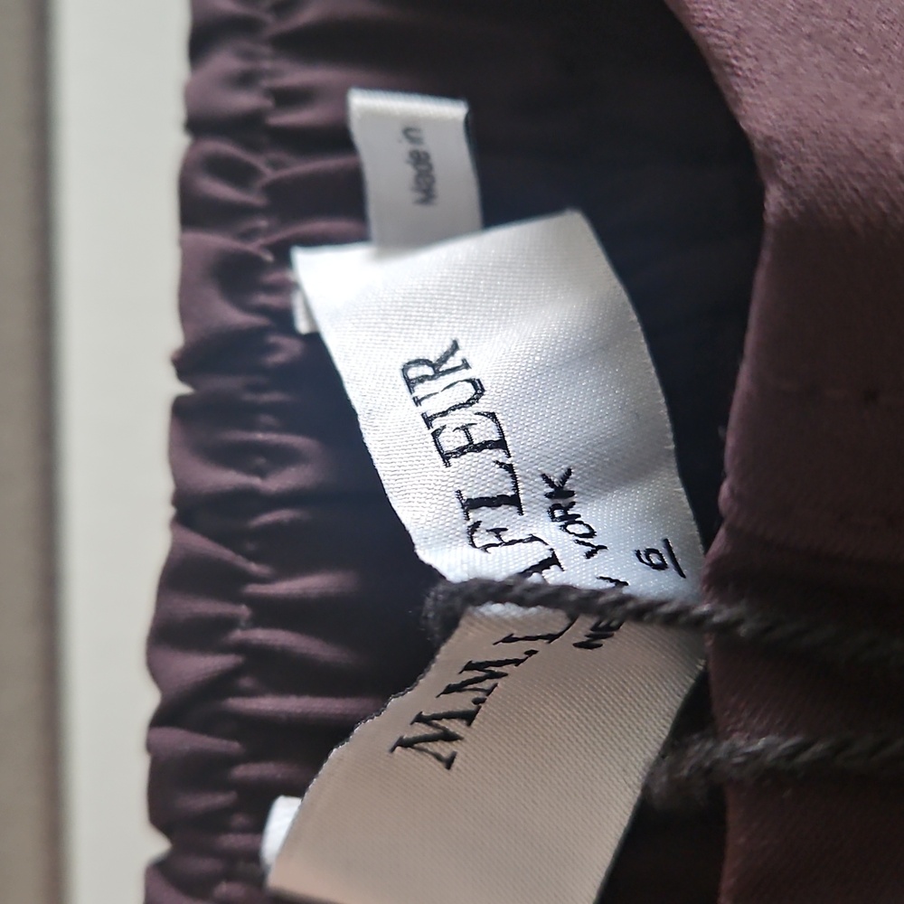 NWT MM Lafleur Colby Pants OrigamiTech Size 6 In Acai - Picture 3 of 6